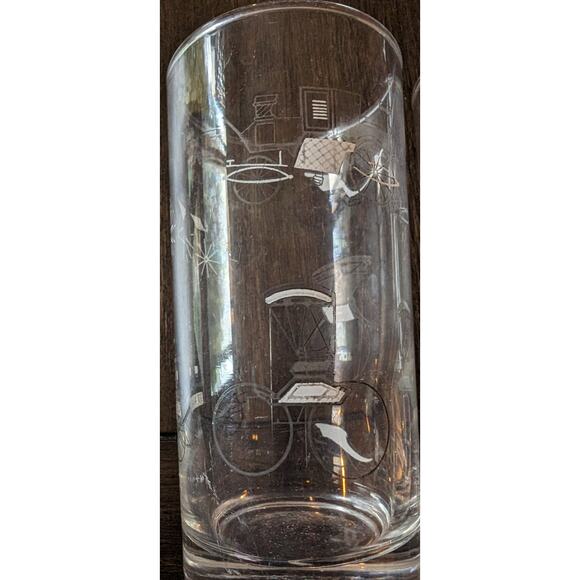 Vintage Set of 2 Old fashioned Buggy Glasses 12 Oz - Picture 4 of 8